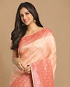 alt message - Mohey Women Graceful Light Pink Saree image number 1